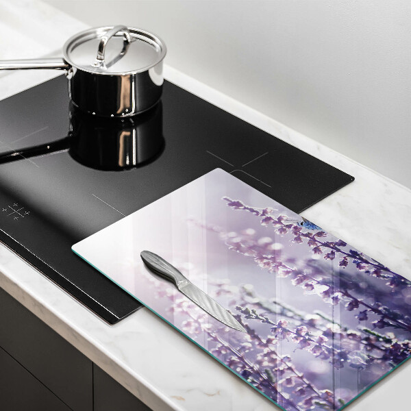 Steklena podloga za rezanje Divje rože in metulj