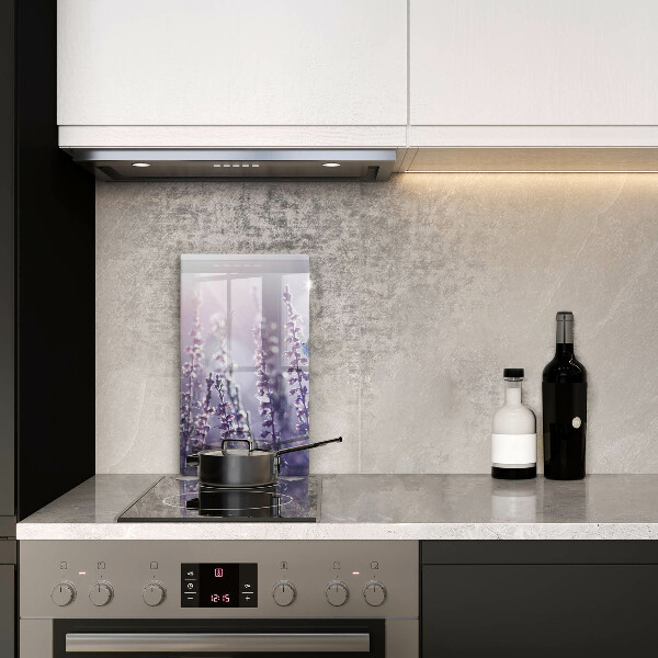 Steklena podloga za rezanje Divje rože in metulj