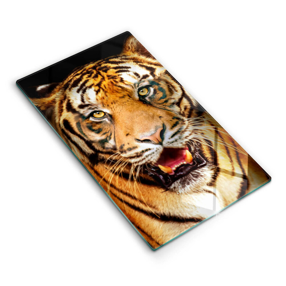 Steklena podloga za rezanje Divja žival tiger