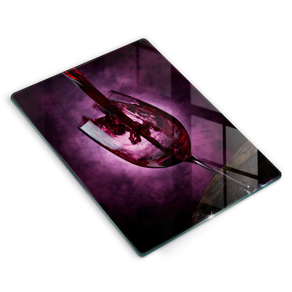 Steklena podloga za rezanje Kozarec vina