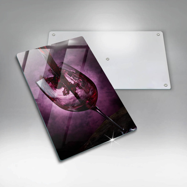 Steklena podloga za rezanje Kozarec vina