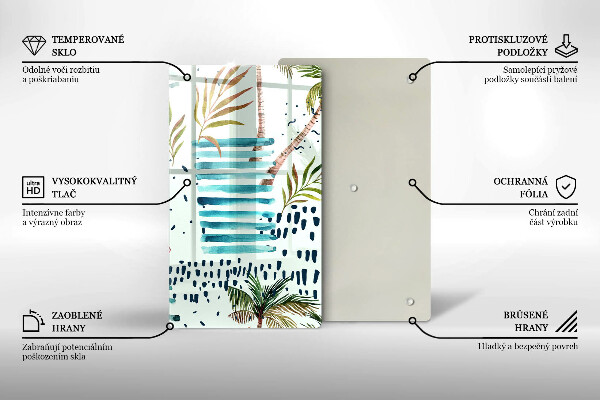 Steklena podloga za rezanje Praznične ilustracije