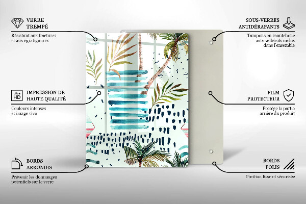 Steklena podloga za rezanje Praznične ilustracije