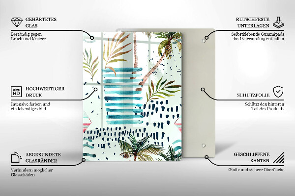 Steklena podloga za rezanje Praznične ilustracije