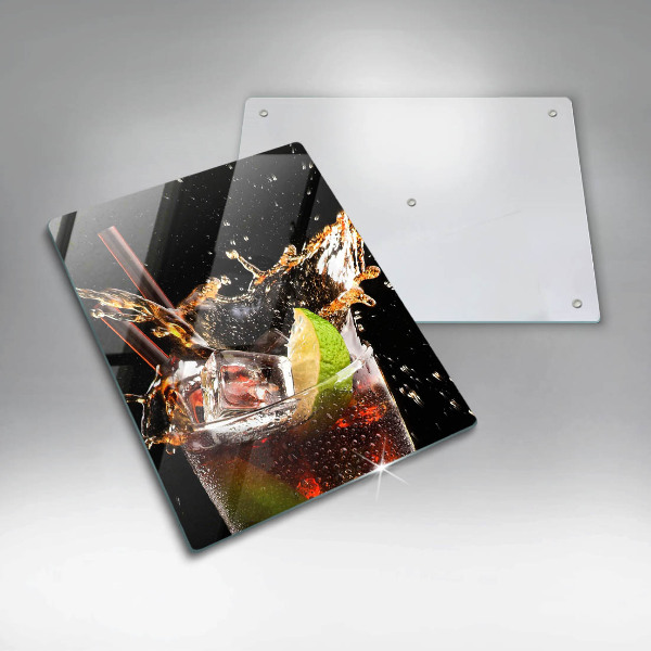 Steklena podloga za rezanje Pijte z ledom