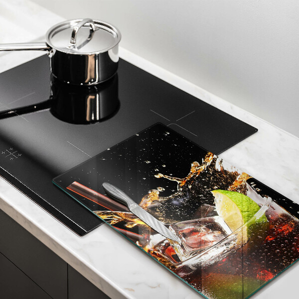 Steklena podloga za rezanje Pijte z ledom