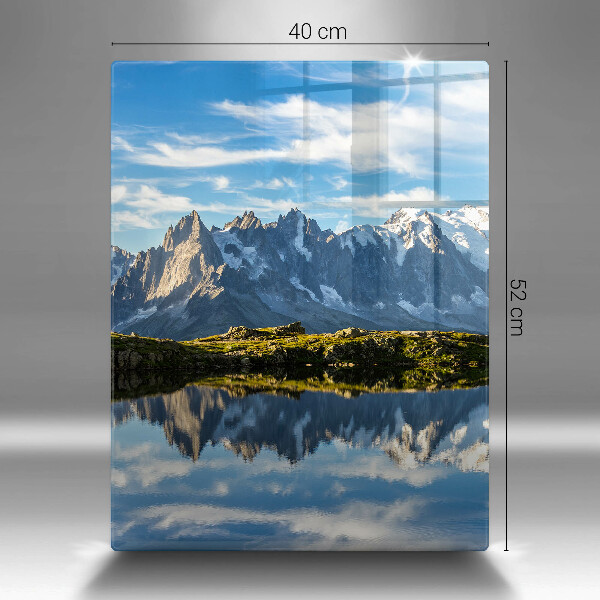 Steklena podloga za rezanje Gorska pokrajina