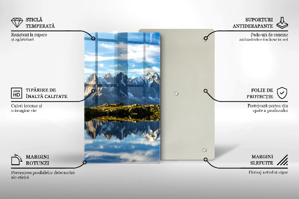 Steklena podloga za rezanje Gorska pokrajina