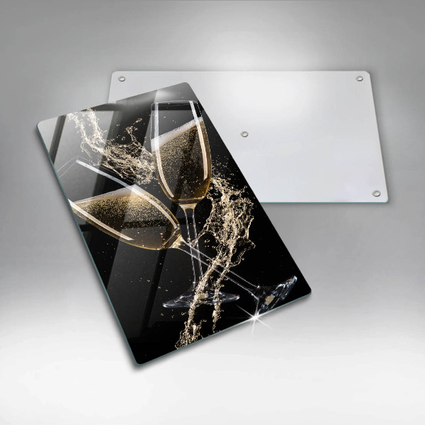 Steklena podloga za rezanje Kozarci za šampanjec