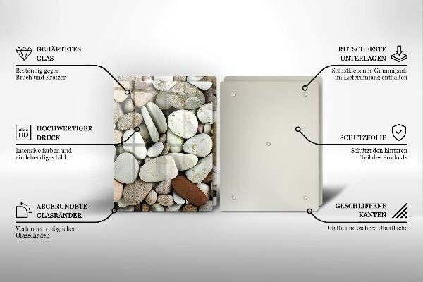 Steklena podloga za rezanje Ozadje majhnih kamnov