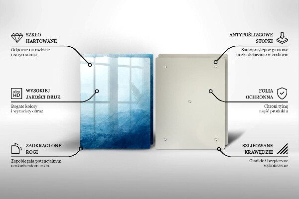 Steklena podloga za rezanje Abstraktno ozadje