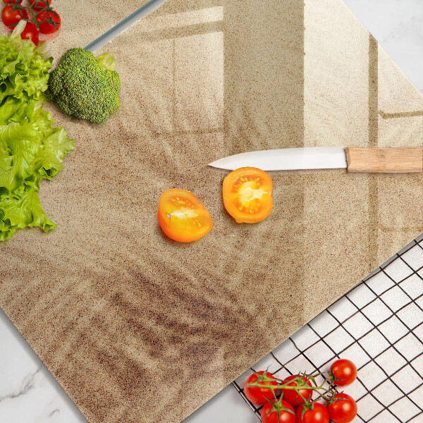 Steklena podloga za rezanje Počitnice na peščeni plaži