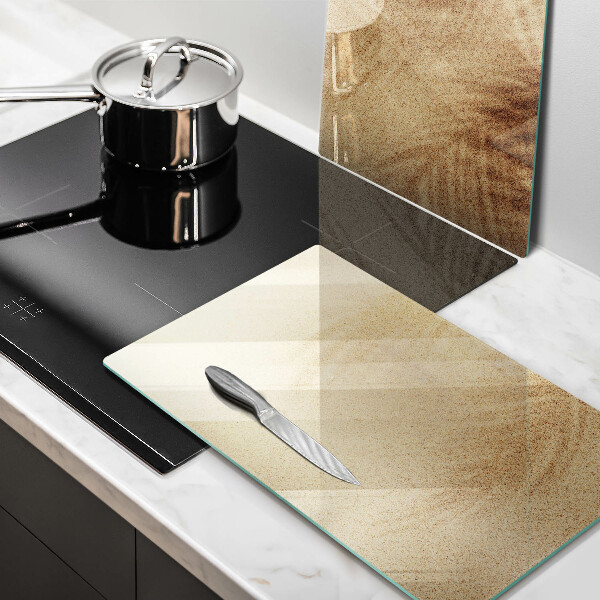 Steklena podloga za rezanje Počitnice na peščeni plaži