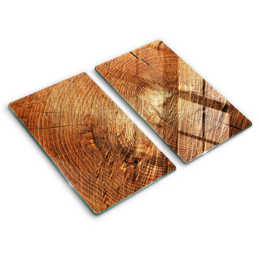 Steklena podloga za rezanje Lesno zrno drevesa