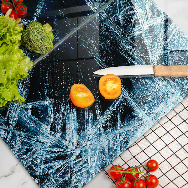 Steklena podloga za rezanje Struktura ostrega ledu