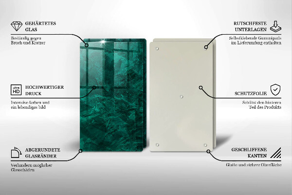 Steklena podloga za rezanje Kamnita tekstura ozadja