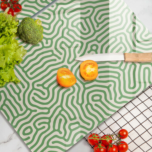 Steklena podloga za rezanje Abstraktne črte