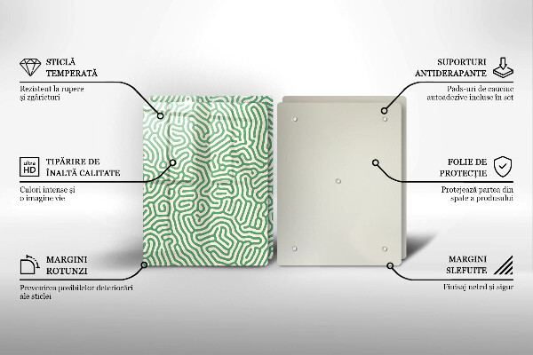 Steklena podloga za rezanje Abstraktne črte