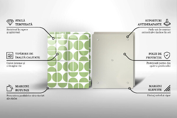 Steklena podloga za rezanje Vzorec boho oblik