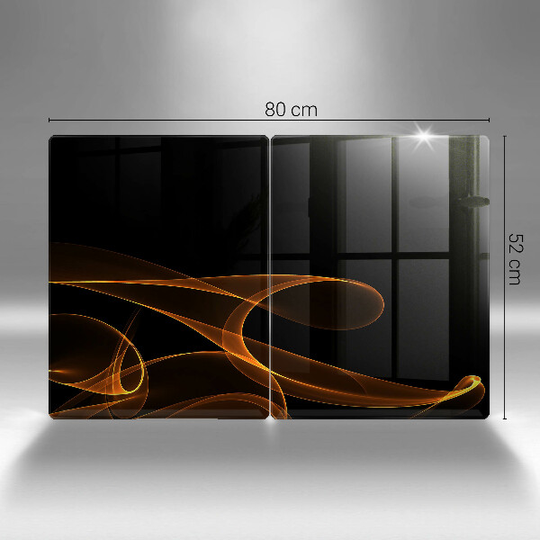 Steklena podloga za rezanje Abstraktne črte