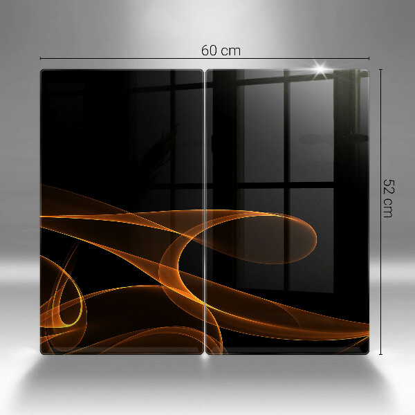 Steklena podloga za rezanje Abstraktne črte