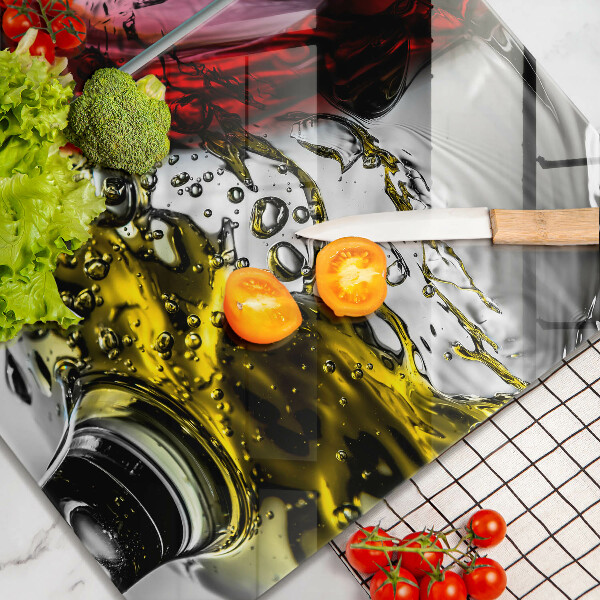 Steklena podloga za rezanje Kozarci vina