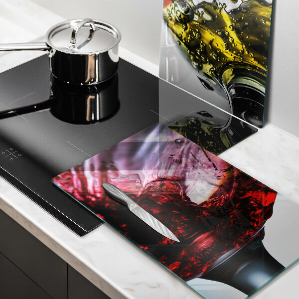 Steklena podloga za rezanje Kozarci vina