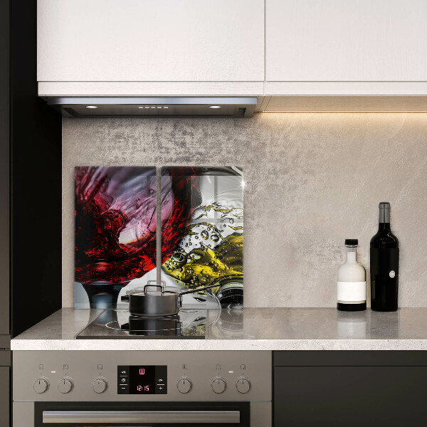 Steklena podloga za rezanje Kozarci vina