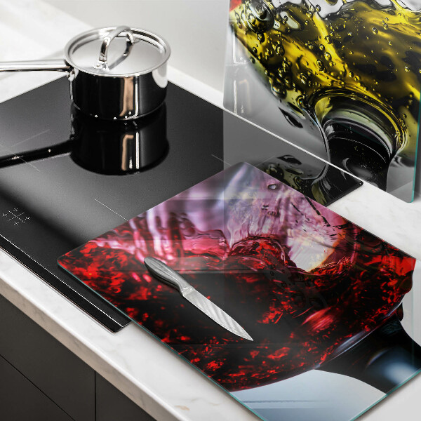 Steklena podloga za rezanje Kozarci vina