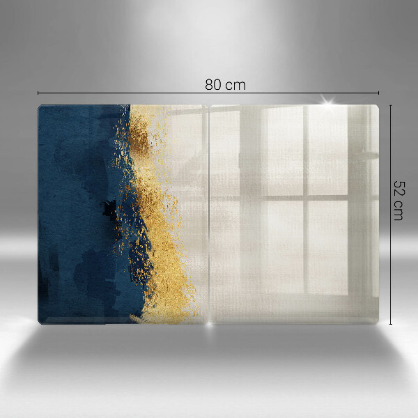 Steklena podloga za rezanje Zlata abstrakcija