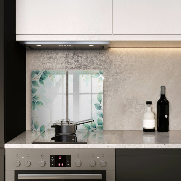 Steklena podloga za rezanje Poslikani listi