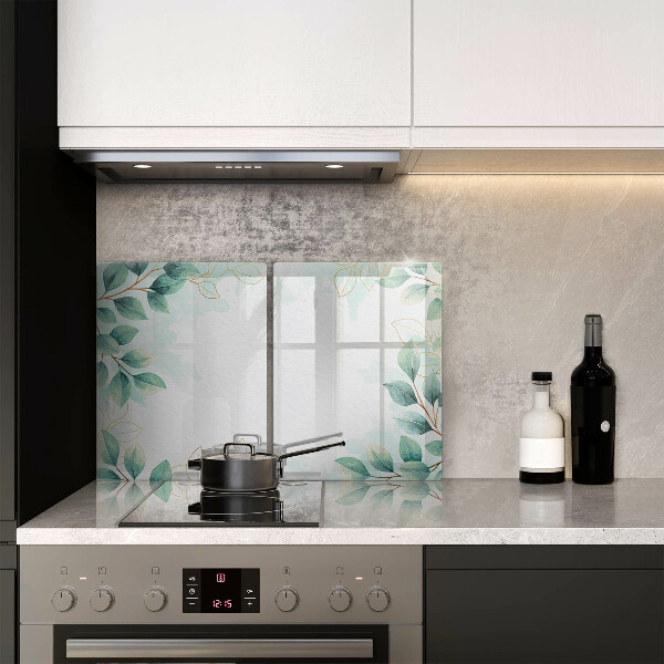 Steklena podloga za rezanje Poslikani listi