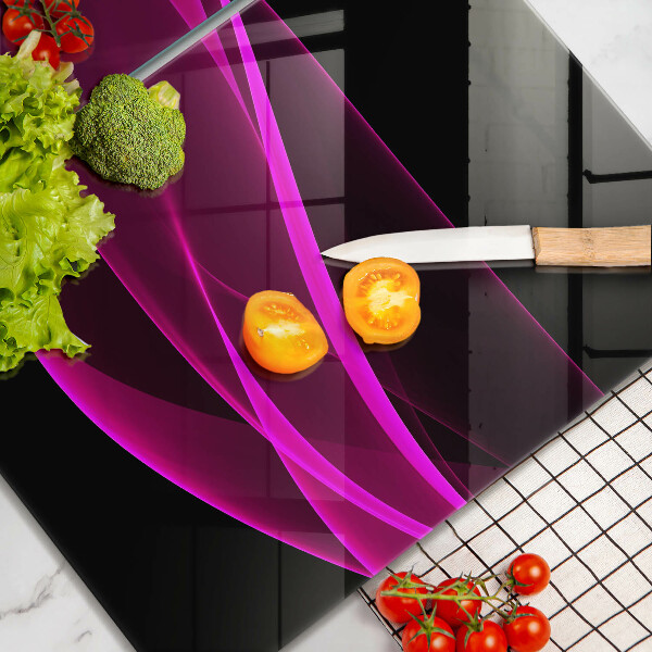 Steklena podloga za rezanje Rožnata abstrakcija