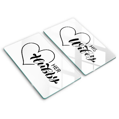 Steklena podloga za rezanje Napis stavek vzorec