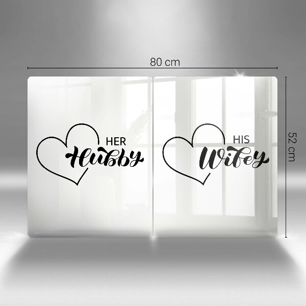 Steklena podloga za rezanje Napis stavek vzorec