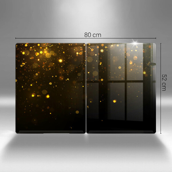 Steklena podloga za rezanje Zlate bleščice