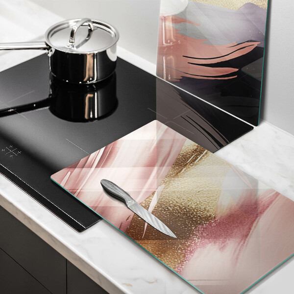 Steklena podloga za rezanje Pastelni madeži