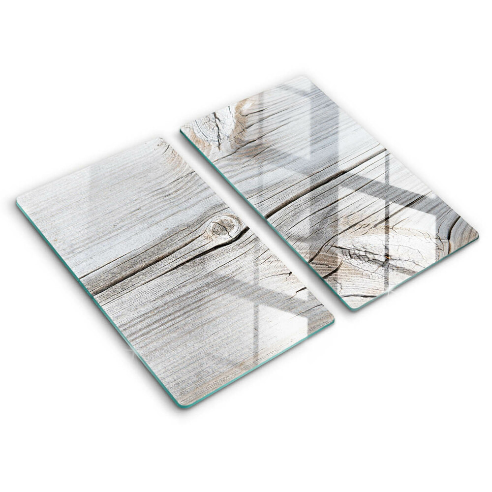 Steklena podloga za rezanje Svetla lesena struktura