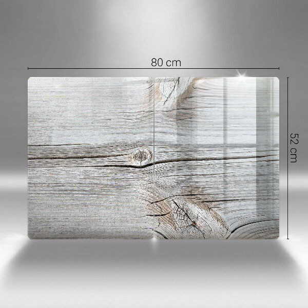 Steklena podloga za rezanje Svetla lesena struktura