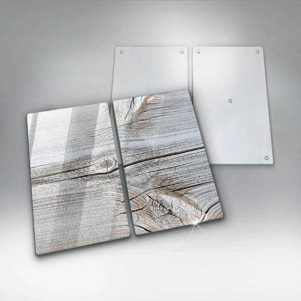 Steklena podloga za rezanje Svetla lesena struktura