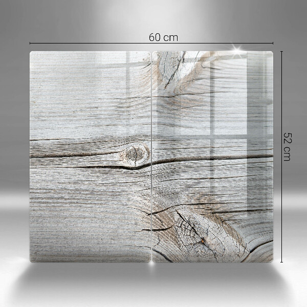 Steklena podloga za rezanje Svetla lesena struktura