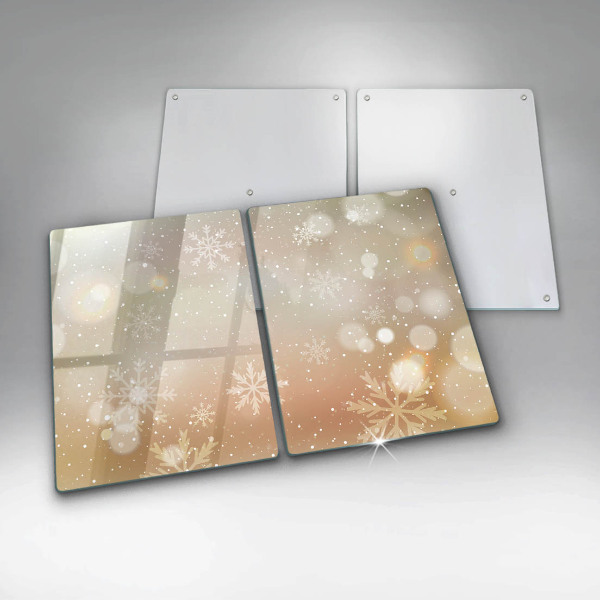 Steklena podloga za rezanje Snežinke