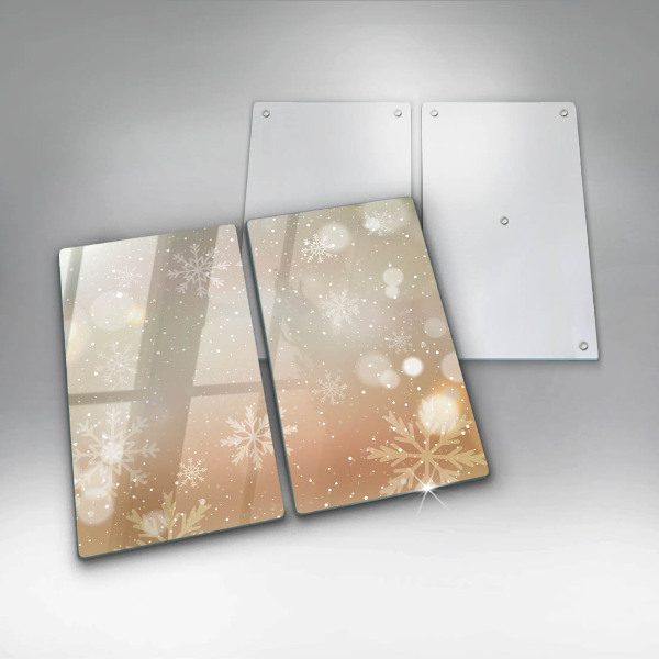 Steklena podloga za rezanje Snežinke