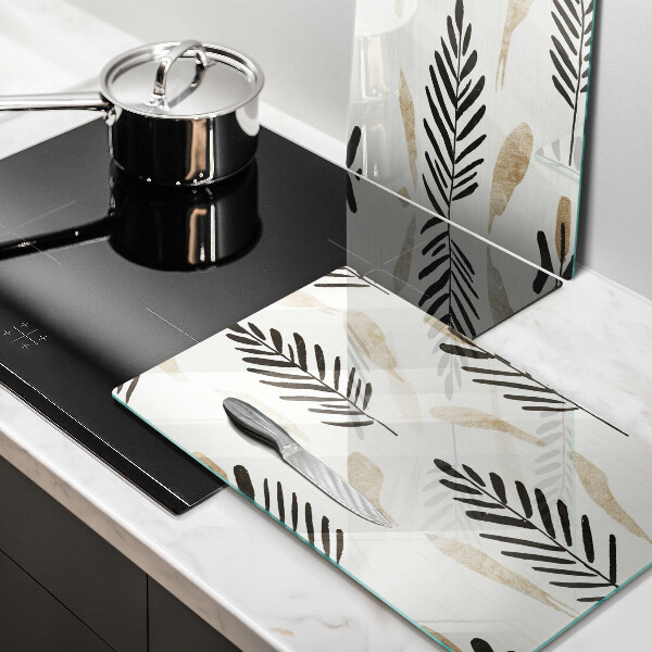 Steklena podloga za rezanje Boho rastline