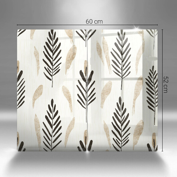 Steklena podloga za rezanje Boho rastline