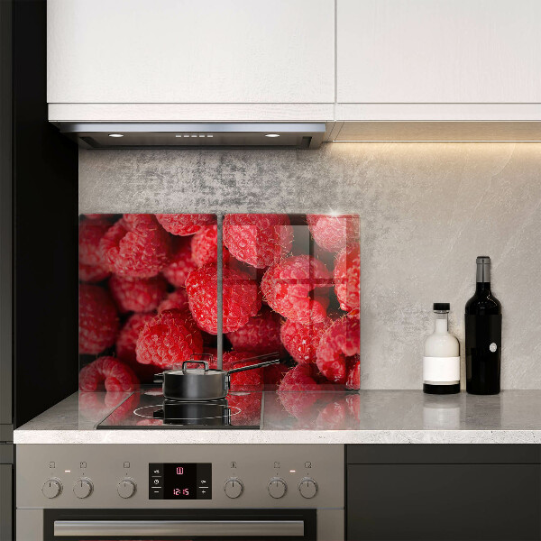 Steklena podloga za rezanje Sadje maline