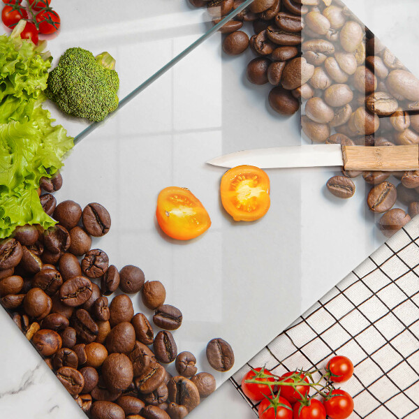 Steklena podloga za rezanje Kavna zrna