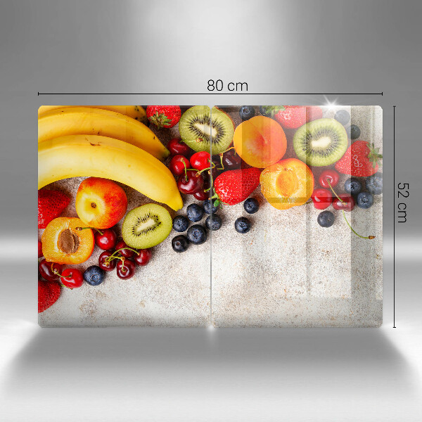 Steklena podloga za rezanje Praznično sadje