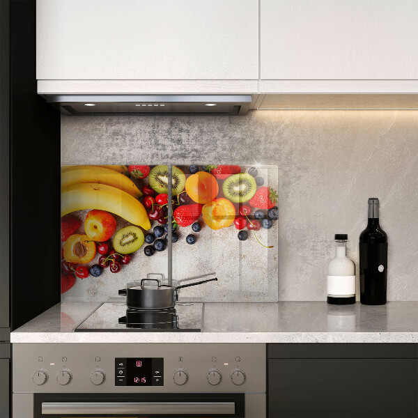 Steklena podloga za rezanje Praznično sadje