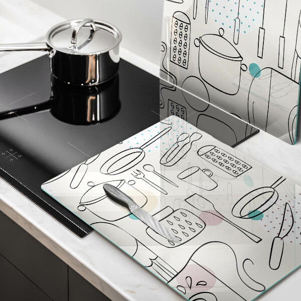 Steklena podloga za rezanje Kuhinjski dodatki
